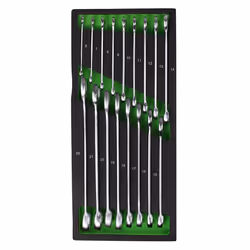 JBM 11998, 6,7,8,9,10,11,12,13,14,15,16,17,18,19,20,21,22 mm, Chrome, 1,96 kg, 17 pièce(s)