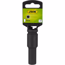 JBM 12072, Douille à choc, Noir, 1 tête(s), 1/2", Métrique, 27 mm