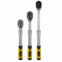 JBM 51307, Acier, Noir, Argent, Jaune, Noir, Jaune, 1/2"