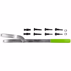 JBM 51340 CLÉ À ARBRE À CAMES UNIVERSELLE + ADAPTATEUR Comprend : - 1 clé avec plage d’ouverture : 40 mm min - 235 mm max. et ...