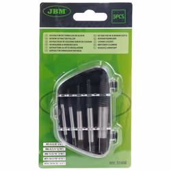 JBM 51496 Extracteur de vis et boulons 5 pièce(s) Extracteur de goujon Noir