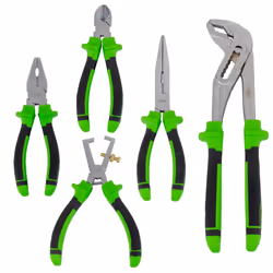 JBM 51812, Ensemble de pinces, Noir, Vert, 1,65 kg