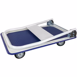 JBM 52200 COUVERCLE DE CHARIOT À PLATE-FORME EN ACIER 130 kg Dimensions en cm : - 80 H x 46 L x 72 L Dimensions de la plate-f ...