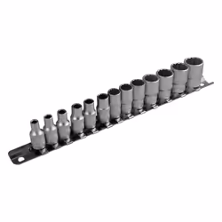 JBM 52717, Ensemble de douilles, 1/4", Métrique, 13 tête(s), 265 g, Ampoule