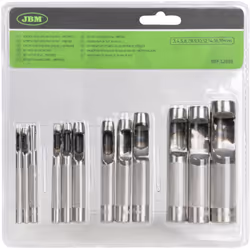 JBM 52885 Lot de 12 SACABOCADE - MÉTRIQUE 3, 4, 5, 6, 7, 8, 9, 10, 12, 14, 16, 19mm Chez European Tools, nous sommes fiers de ...