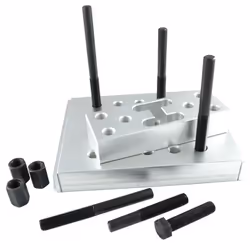 JBM 52999, Noir, Argent, 1 pièce(s), 250 mm, 200 mm, 40 mm, 7,7 kg