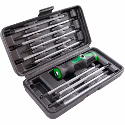 Tournevis avec poignée interchangeable et embouts réversibles avec le Tige de tournevis traitée thermiquement pour une finiti ...