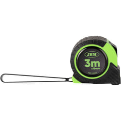 JBM 53025 mètre à ruban 3 m Plastique Noir, Vert