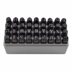 JBM 53119, Jeu de timbres pour lettres et chiffres, 8 mm, 1,94 kg, 36 pièce(s)
