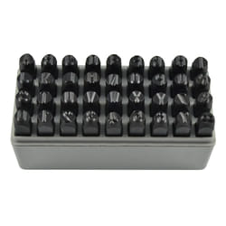 JBM 53119 tampon en métal Jeu de timbres pour lettres et chiffres 8 mm 36 pièce(s)