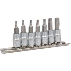 JBM - ensemble de 7 1/4' embouts torx inviolables 53127
