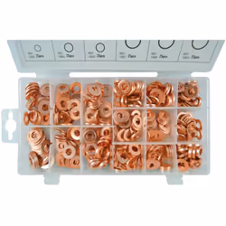 JBM 53340 BOÎTIER DE DISQUE EN CUIVRE POUR INJECTEURS 375 PIÈCES Contient 375 pièces : 25 pièces de 13,8 x 7,3 x 1,4 mm (Réf. ...