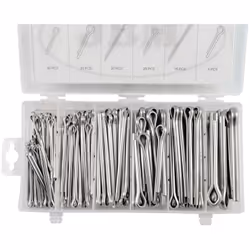 JBM 53372 KEY CASE (144 pièces) Coffret avec 144 broches. Comprend: M3x50 (50 pièces) M4x60 (30 pièces) M5x75 (20 pièces) M6x ...