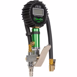 JBM 53450 PISTOLET DE GONFLAGE NUMÉRIQUE Manomètre numérique. Échelle : 0-200Psi, 0-14Bar, 0-1400Kpa, 0-14Kgf / cm². Écran ve ...