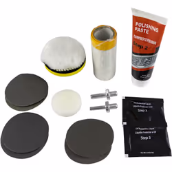 KIT DE RESTAURATION DE PHARES Référence JBM53626 KIT DE RESTAURATION DE PHARES Le kit est conçu pour restaurer la transparenc ...