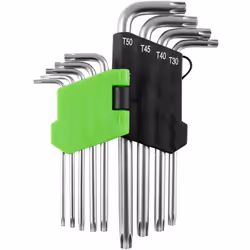 Lot de 9 clés Torx longues | JBM53739 JBM 53739 ENSEMBLE DE 9 CLÉS TORX COURTES T10, T15, T20, T25, T27, T30, T40, T45, T50 C ...