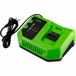 JBM 60016 CHARGEUR 20V Voltage : DC-20V Entrée de charge : 100-240V AC 50/60 Hz Sortie de charge : 4A 2Ah temps de charge : 3 ...