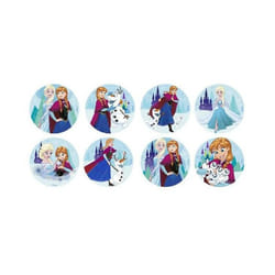 Cerf Dellier Mini disques cupcakes Reine des Neiges assortis 3.4 cm (x12)