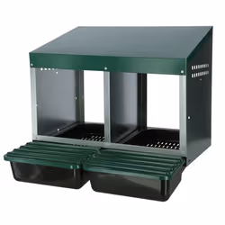 Kerbl 73134, A accrocher/à poser, Vert, Acier inoxydable, Acier galvanisé, Plastique, 530 mm, 520 mm, 435 mm
