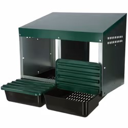 Kerbl 73134 mangeoire pour oiseau Vert, Acier inoxydable Acier galvanisé, Plastique A accrocher/à poser