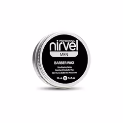 Nirvel Cosmetics Barber Wax 50 ml, Cire pour barbe/moustache, 50 ml, Vase, Tous types de peau, Soctax AQUA WATER, EARTH-20, C ...
