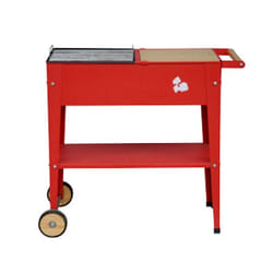 Herstera BBQ 1 Barbecue Chariot Charbon de bois (combustible) Rouge