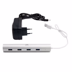 Woxter Hub 73 USB 3.2 Gen 1 (3.1 Gen 1) Type-A 5000 Mbit/s Argent