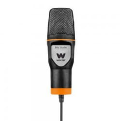 Woxter Mic-Studio Noir, Orange Microphone de studio