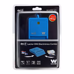 Woxter PE26-146 lecteur de cartes à puce Intérieure USB USB 2.0 Bleu - Vue supplémentaire 5
