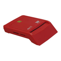 Woxter PE26-148 lecteur de cartes à puce Intérieure USB USB 2.0 Rouge