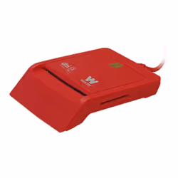 Woxter PE26-148 lecteur de cartes à puce Intérieure USB USB 2.0 Rouge