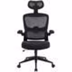 Chaise de Bureau Ergonomique - Woxter - Ergo Black - Réglable en Hauteur - Accoudoirs - Tissu Respirant
