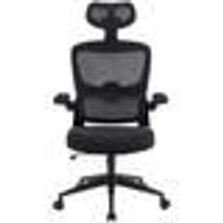 Chaise de Bureau Ergonomique - Woxter - Ergo Black - Réglable en Hauteur - Accoudoirs - Tissu Respirant