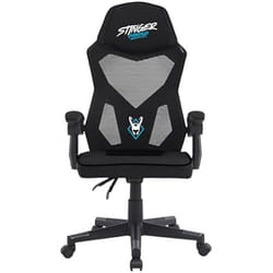 Chaise de gaming - WOXTER - Sense Black - Maille respirante - Inclinaison 135° - Accoudoirs confortables