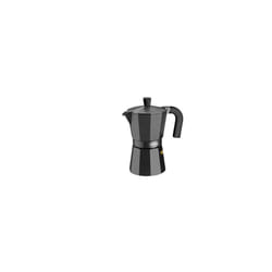 Cafetière en aluminium noir avec vitrocéramique 12 t. Monix