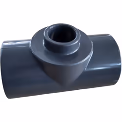 Té PVC pression - 63 mm - 32 mm Té PVC pression - 63 mm - 32 mm Té 90° réduit. Femelle à coller