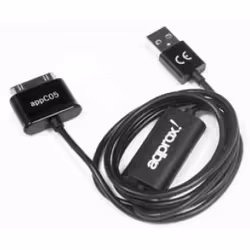 Approx appC05, Noir, USB A, Samsung 30-pin, 1 m, USB 2.0, 480 Mbit/s