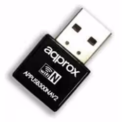 Approx appUSB300NAV2, Sans fil, USB, WLAN, Wi-Fi 4 (802.11n), 300 Mbit/s, Noir