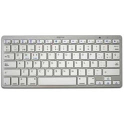 Approx APPKBBT02S clavier Bluetooth QWERTY Espagnole Argent, Blanc