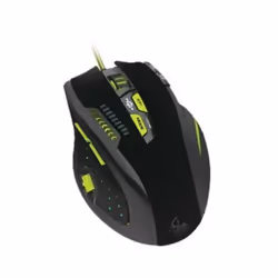 KeepOut X9pro, Laser, USB Type-A, 8200 DPI, Noir, Vert, Gris, Argent