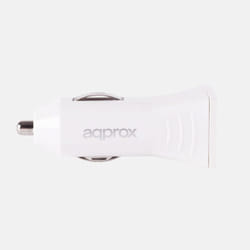 Approx APPUSBCARW chargeur d'appareils mobiles Smartphone Noir, Blanc Allume-cigare Auto