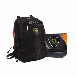 KeepOut BK7R sac à dos Noir, Rouge Nylon