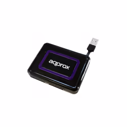 Approx appCRDNIB, CF, MMC, MS Duo, MS PRO, MS PRO Duo, Clé USB (MS), MicroSD (TransFlash), SD, Noir, Violet, Acrylonitrile-Bu ...