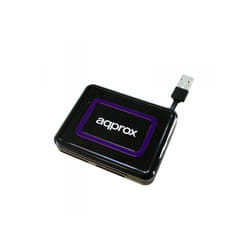 Approx appCRDNIB lecteur de carte mémoire USB 2.0 Noir, Violet