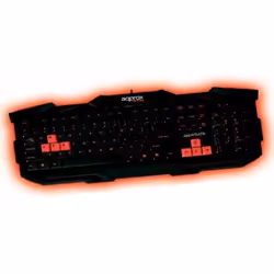 Approx appWRATH, Taille réelle (100 %), Avec fil, USB, QWERTY, Noir, Rouge