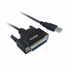 Approx appC26, Noir, USB A, DB25, 1,45 m, 1 pièce(s), 112 mm