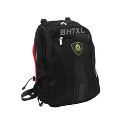 KeepOut BK7RXL sac à dos Noir, Rouge Simili-cuir, Nylon