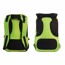 KeepOut BK7F sac à dos Noir, Vert Simili-cuir, Nylon