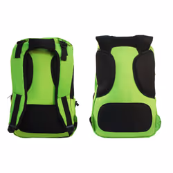 KeepOut BK7F sac à dos Noir, Vert Simili-cuir, Nylon