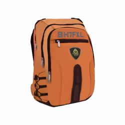 KeepOut BK7F sac à dos Noir, Orange Simili-cuir, Nylon